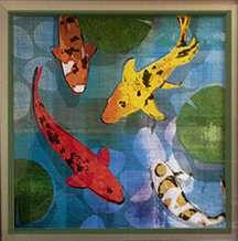 Fish artwork in Dr. Brody's waiting room